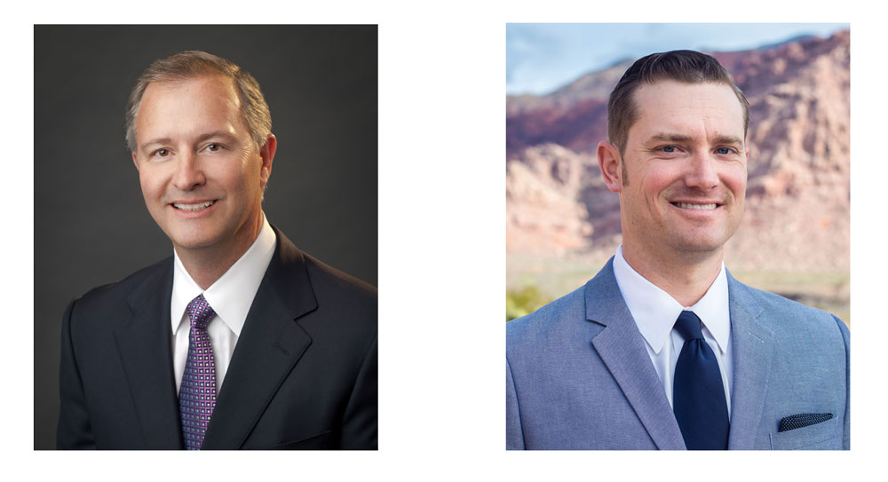 Featured Speakers: 
(l) Steve Hill, President LVCVA
(r) Andrew Smith, Home Builders Research